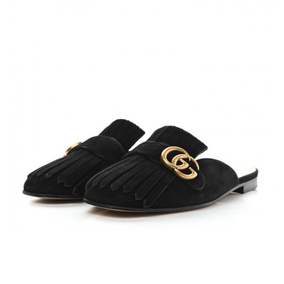 Gucci Marmont Black Suede Slippers, size 37 - Picture 8 of 8